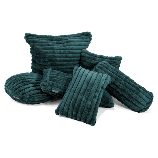 Fundas de Cojín Extra Grande 70 x 70cm - Pana de Felpa Ultra Turquesa 03