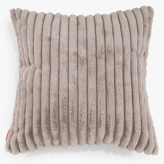 Fundas de Cojín Extra Grande 70 x 70cm - Pana de Felpa Ultra Visón 01