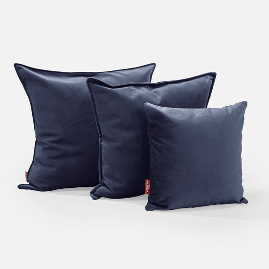 Cojín Gigante 70 x 70cm - Terciopelo Azul Marino 02