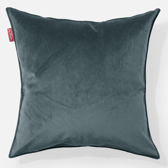 Cojín Gigante 70 x 70cm - Terciopelo Turquesa 01