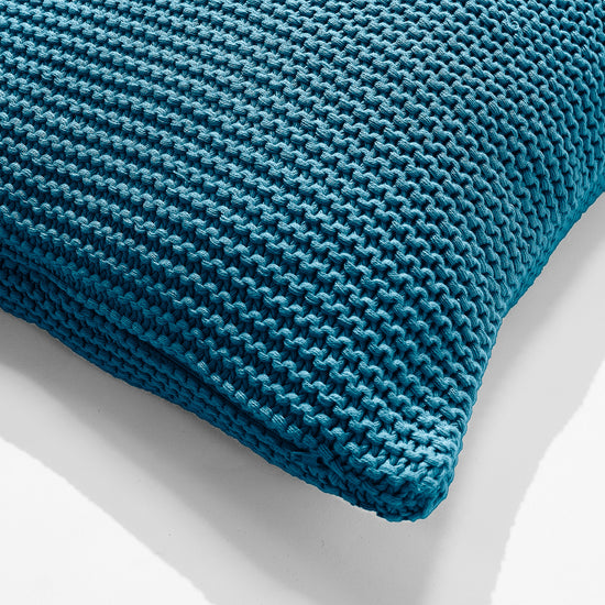 Cojín 47 x 47cm - Algodón 100% Ellos Azul petróleo 02