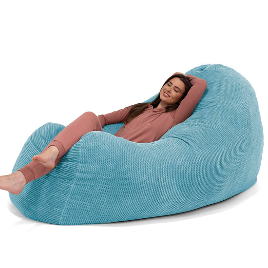 Enorme Sofá / Puff Gigante - Pompón Egeo Azul 02
