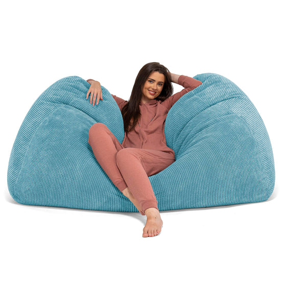 Enorme Sofá / Puff Gigante - Pompón Egeo Azul 03