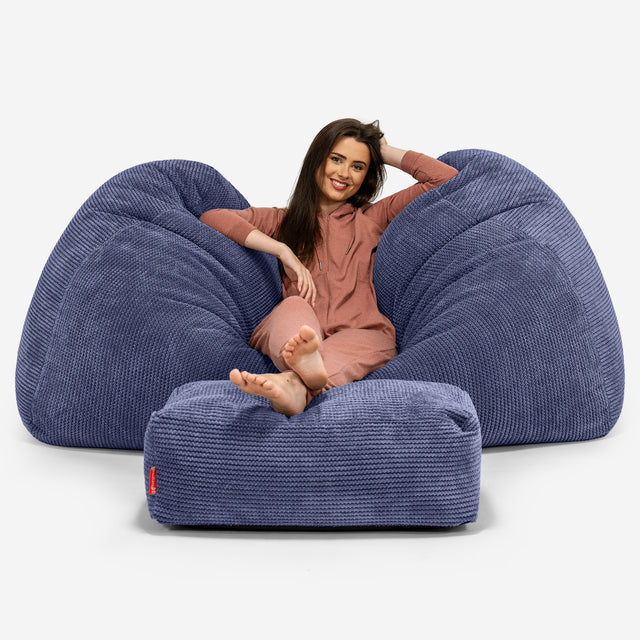 Enorme Sofá / Puff Gigante - Pompón Morado 03