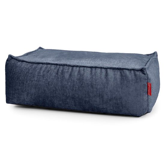 Escabel Gigante - Chenille Azul marino 01