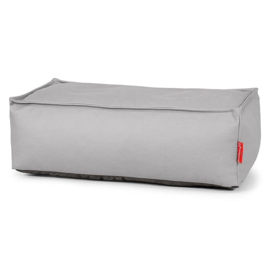 Escabel Gigante - Cuero Vegano Gris 01