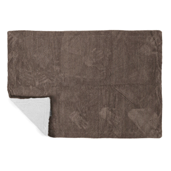 Manta de Sherpa - Pompón Chocolate 03