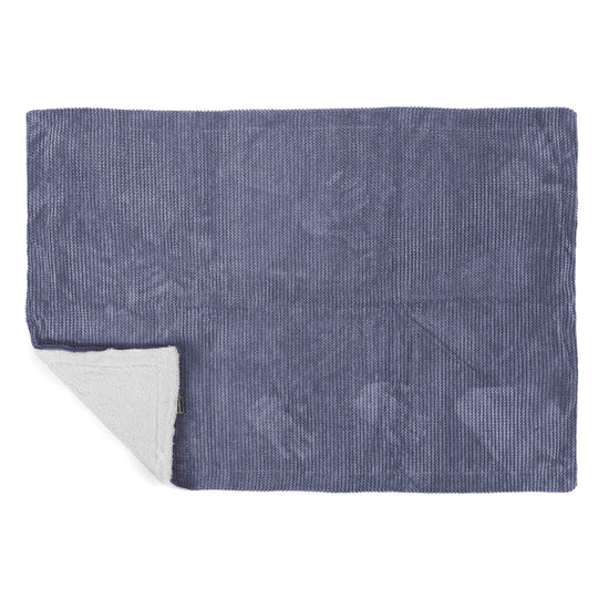 Manta de Sherpa - Pompón Morado 03
