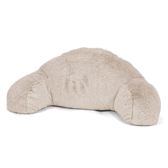 Almohada de Lectura para Niños de Alto Soporte - Piel de Conejo Sintética Marrón Dorado 01