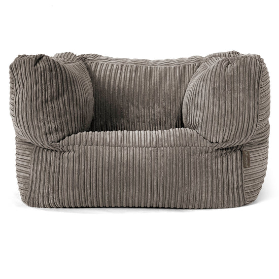 Albert Puff Sillón - Pana Clásica Grafito 01