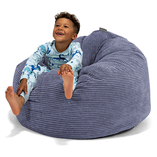 Puf Gigante Snuggle para Niños de 3 a 8 años - Pompón Morado 01