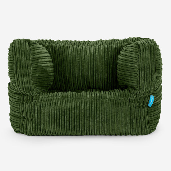 Puf Silla Alberto para Niños 1-5 años - Pana Clásica Bosque Verde 01