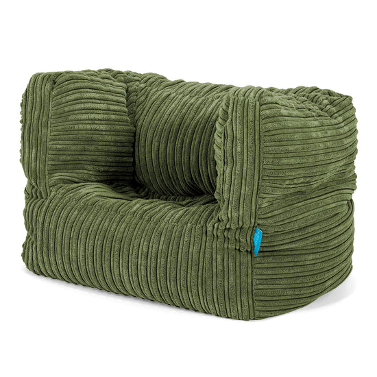 Puf Silla Alberto para Niños 1-5 años - Pana Clásica Bosque Verde 02