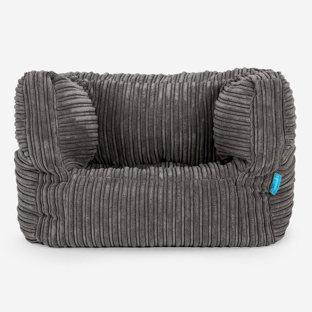 Puf Silla Alberto para Niños 1-5 años - Pana Clásica Grafito 01