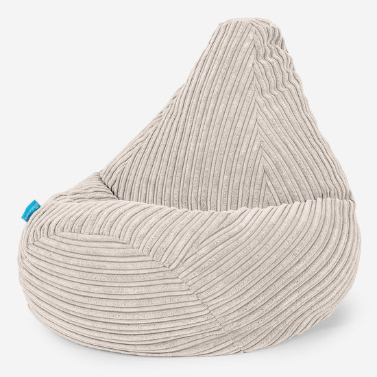 Puf Silla de Juego para Niños 1-5 años - Pana Clásica Marfil 02