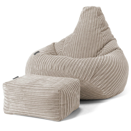Puf Silla de Juego para Niños de 6 a 14 años - Pana Clásica Visón 02