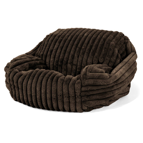 Puf Silla Sabina - Pana de Felpa Ultra Café 02
