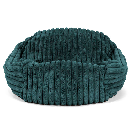 Puf Silla Sabina - Pana de Felpa Ultra Turquesa 01