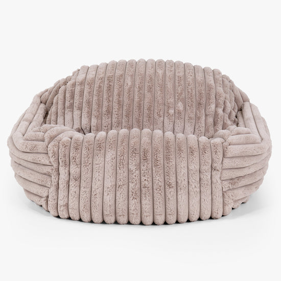 Puf Silla Sabina - Pana de Felpa Ultra Visón 01