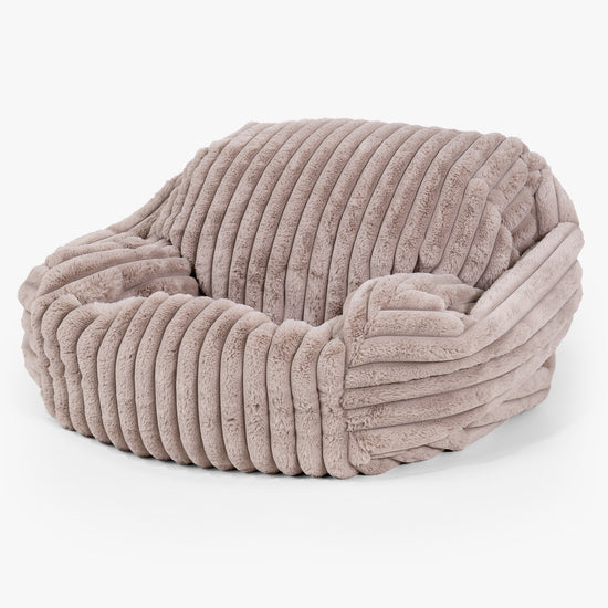 Puf Silla Sabina - Pana de Felpa Ultra Visón 02