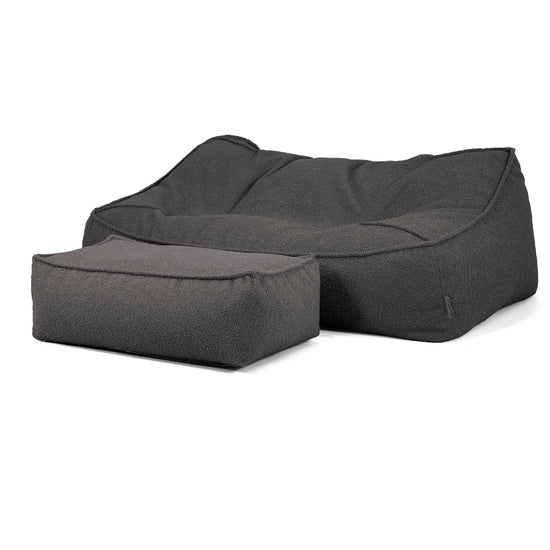 Puf Sillón Encorvado - Boucle Grafito_02