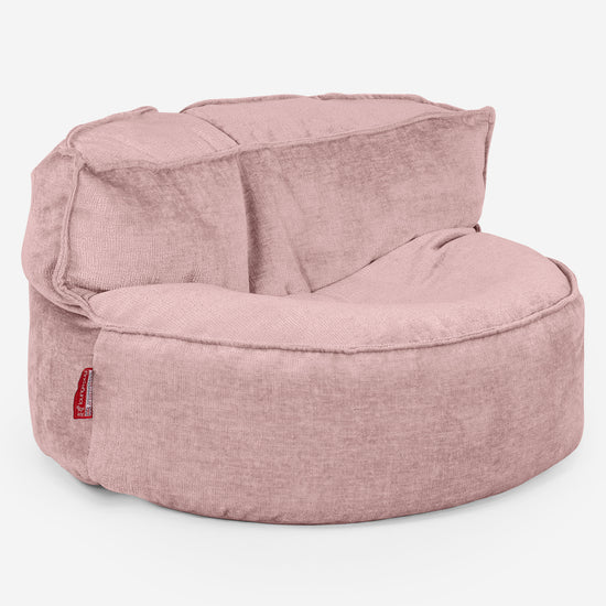 Puf Sofá Chloe - Chenille Rosa 01