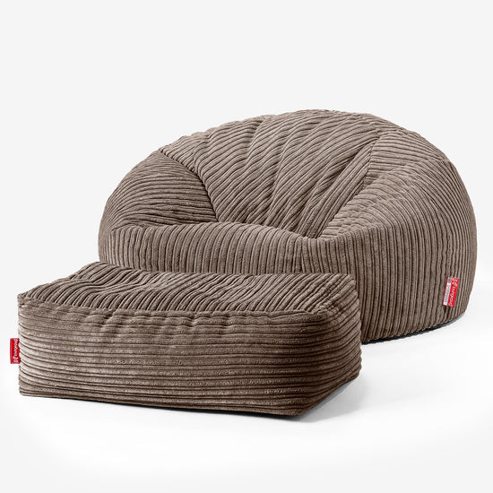 Puf Sofa para Niños de 6 a 14 años - Pana Clásica Moca 03