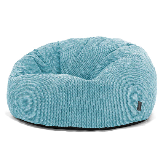 Puff Gigante Sofá Clásica - Pompón Egeo Azul 01