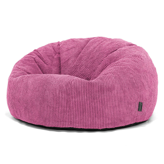 Puff Gigante Sofá Clásica - Pompón Rosa 01