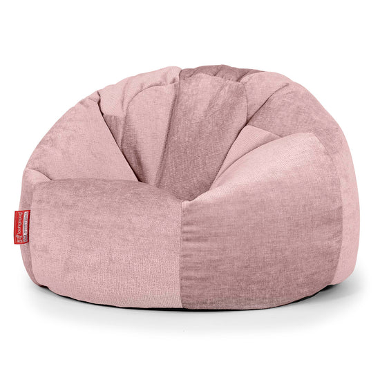 Puff Redondo - Chenille Rosa 01