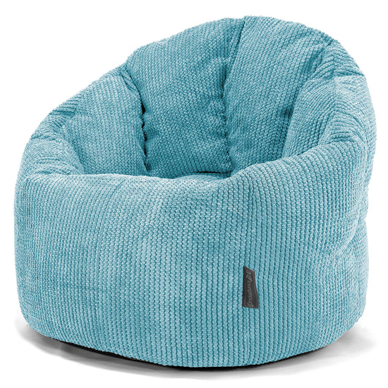 Puff Silla 'Abrazo' - Pompón Egeo Azul 01
