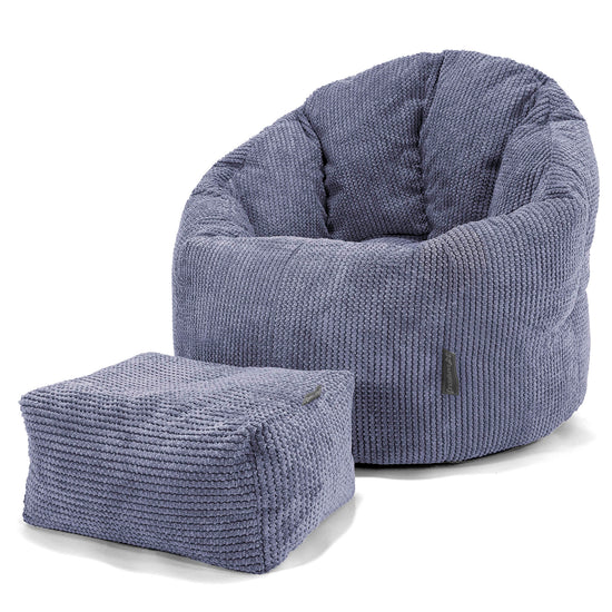 Puff Silla 'Abrazo' - Pompón Morado 02