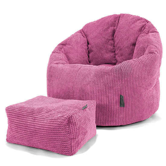 Puff Silla 'Abrazo' - Pompón Rosa 02
