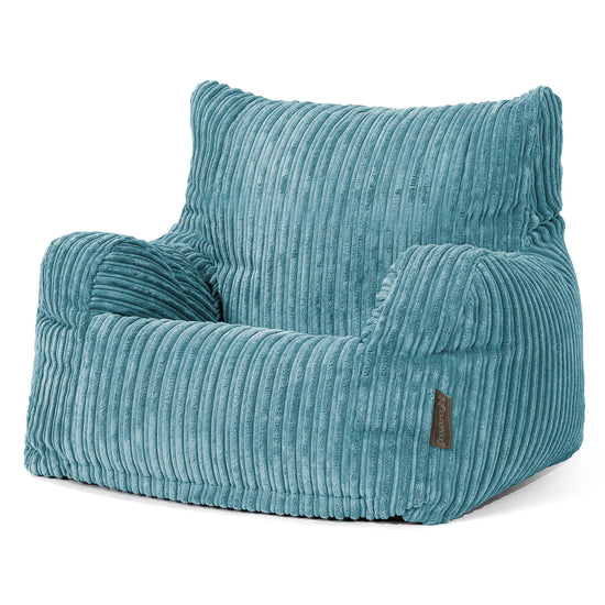 Puff Sillón Josephine - Pana Clásica Egeo Azul 01