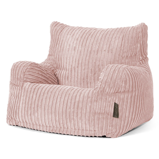 Puff Sillón Josephine - Pana Clásica Rosa Claro 01