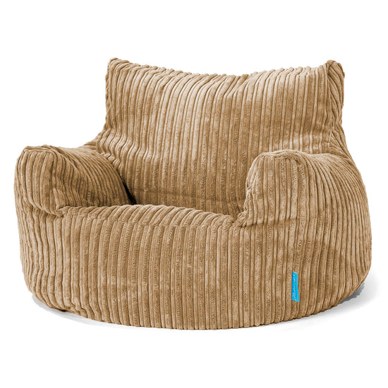 Puff Sillón para niños 3-8 años - Pana Clásica Arena 01