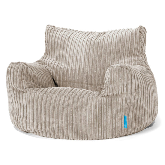 Puff Sillón para niños 3-8 años - Pana Clásica Visón 01