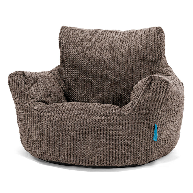 Puff Sillón para niños 1-3 años - Pompón Chocolate 01