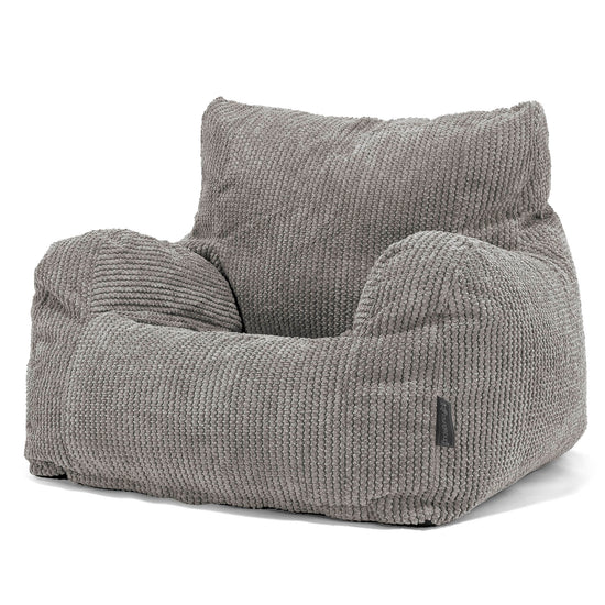 Puff Sillón - Pompón Carbón Gris 01