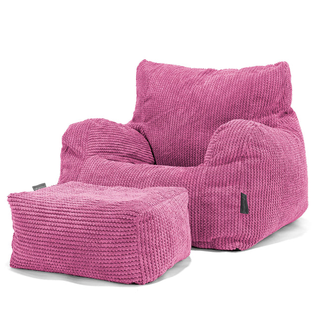 Puff Sillón - Pompón Rosa 02