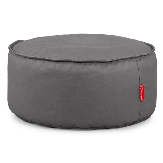 Puff Taburete - Cuero Vegano Gris 01