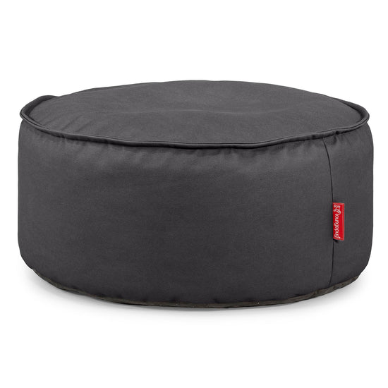 Puff Taburete - Cuero Vegano Negro 01