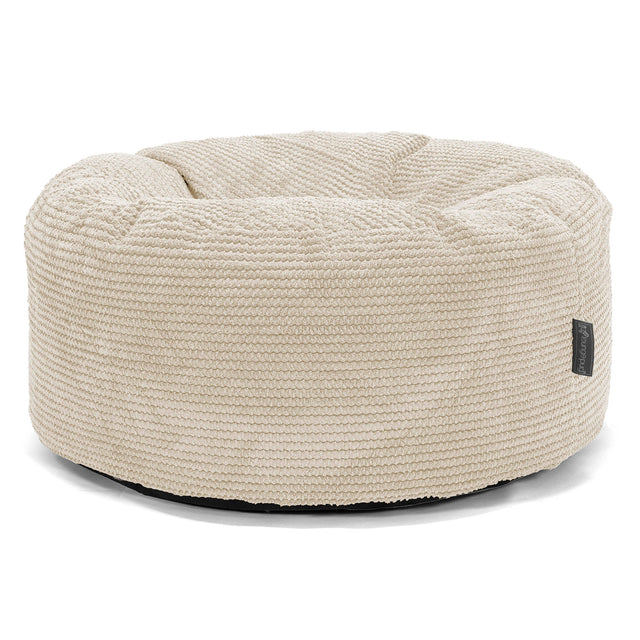 Puff Taburete - Pompón Crema 01