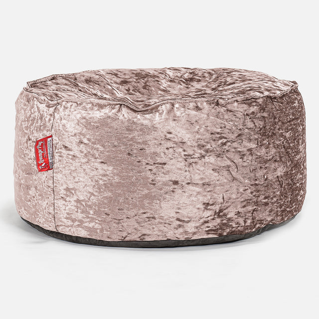 Puff Taburete - Terciopelo Retro Trufa 01
