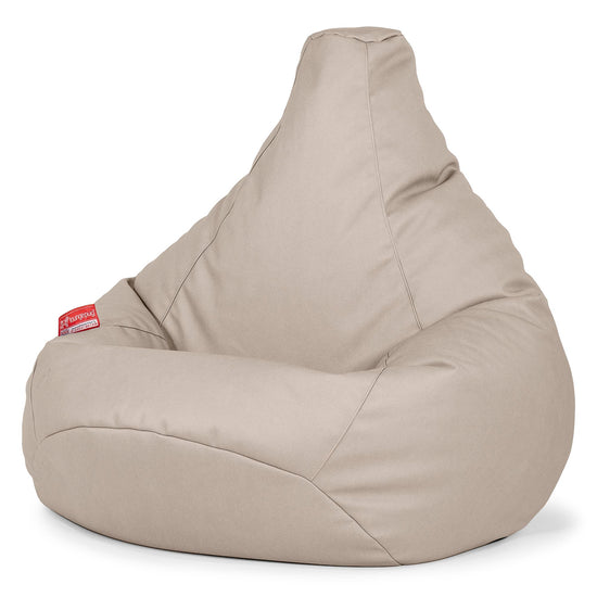 Silla De Juego Puf - Cuero Vegano Marfil 02