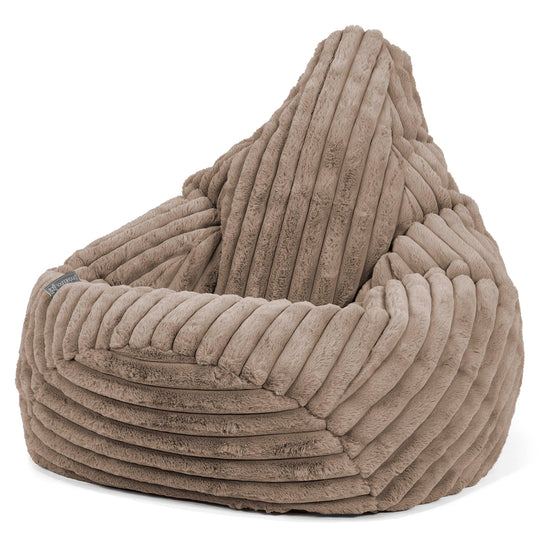 Silla De Juego Puf - Pana de Felpa Ultra Visón 02