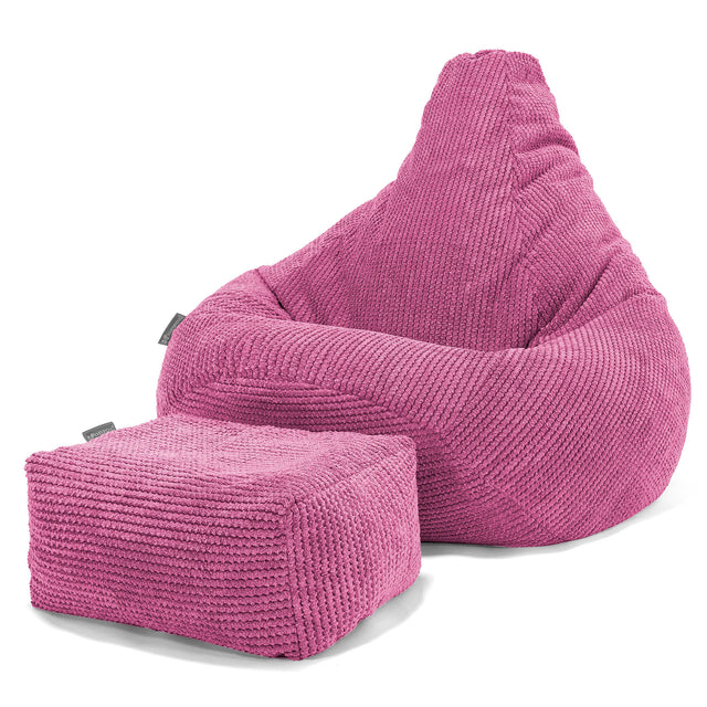 Silla De Juego Puf - Pompón Rosa 01