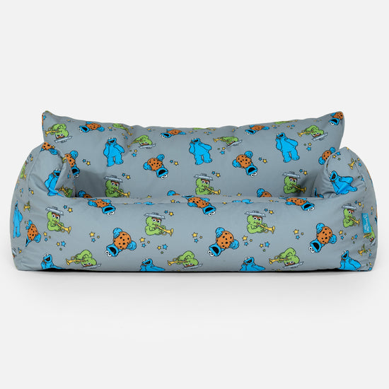 Puf Sofá Infantil 1-5 años - Monstruo de las Galletas Triki & Óscar el Gruñón 01