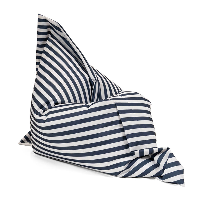 Puff Gigante Cama XXL - Rayas Azul Marino 04