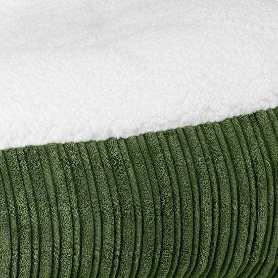 Cama Encorvada para Perros Grande - Sherpa & Pana Clásica Bosque Verde 03